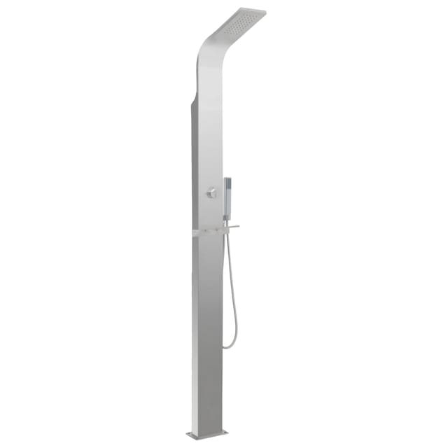 vidaXL Gartendusche Edelstahl Gebogen 48199