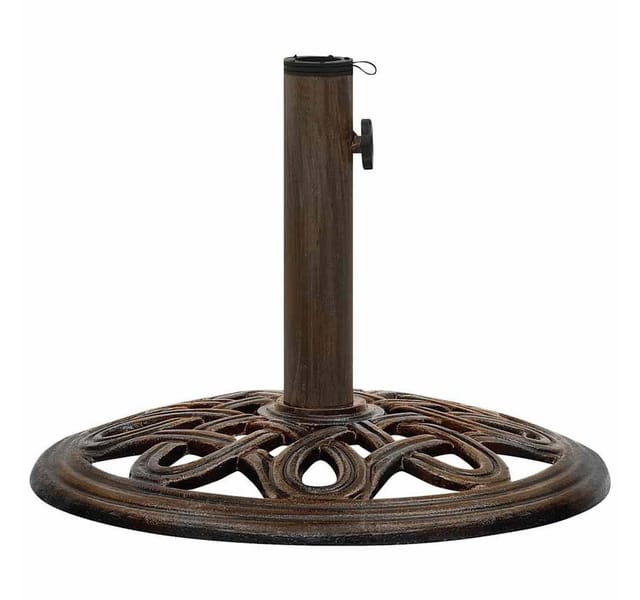 vidaXL Sonnenschirmständer Bronzen 40x40x32 cm Gusseisen 317767