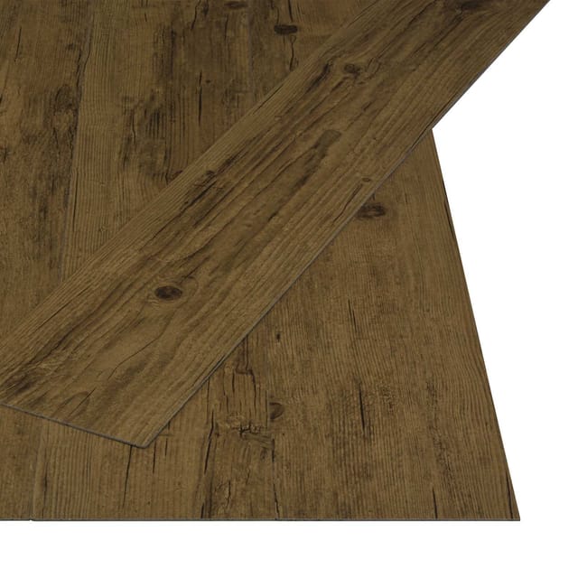 vidaXL Selbstklebende Bodenbelagsdiele 32 Stk Naturbraun 4,46 m² PVC 42046265
