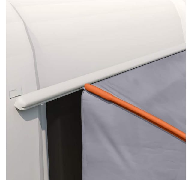 vidaXL Heckklappenzelt Grau und Orange 194 x 180 x 210 cm Taft 42001076