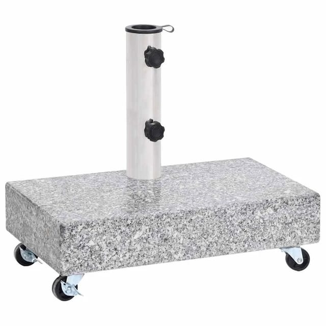 vidaXL Schirmständer Hellgrau 45x25x8,3 cm Granit 313666