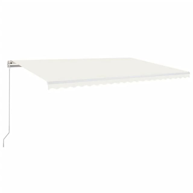 vidaXL Markise Manuell Einziehbar 500x300 cm Creme 3068937