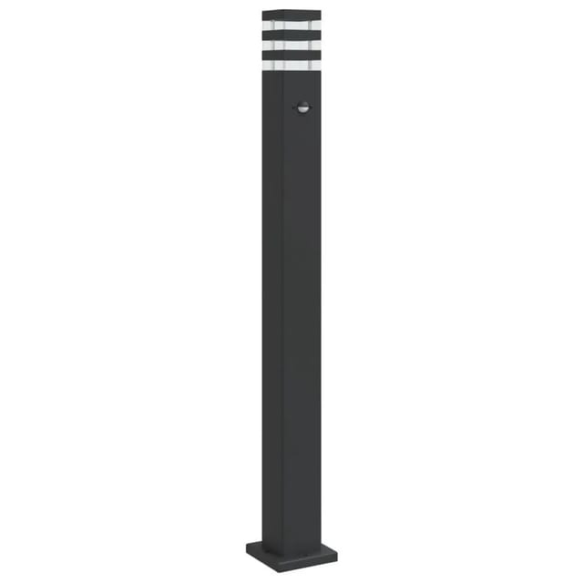 vidaXL Wegeleuchte mit Bewegungsmelder Schwarz 110 cm Aluminium 4006403