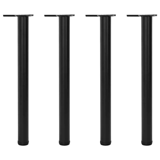 vidaXL 4x Höhenverstellbares Tischbein Schwarz 710 mm 242139