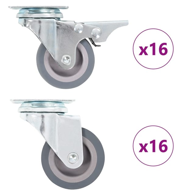 vidaXL 32 Stk Lenkrollen 50 mm 277915