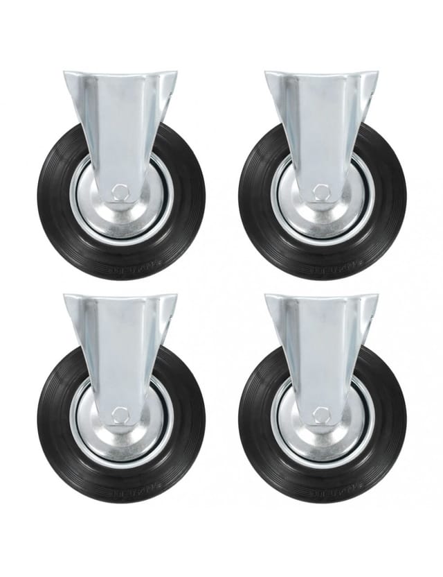 vidaXL 12 Stk Bockrollen 200 mm 277997