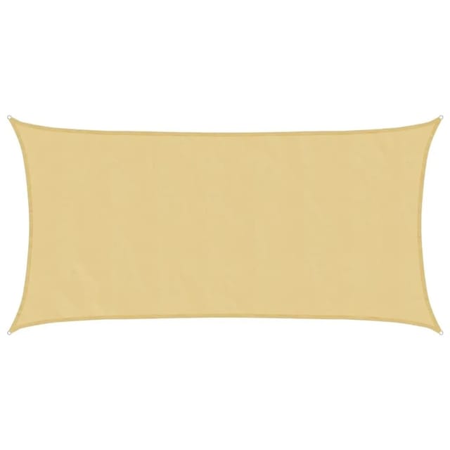 vidaXL Sonnensegel Sandfarbe 6x3 m 100% Polyester Oxford 4000573