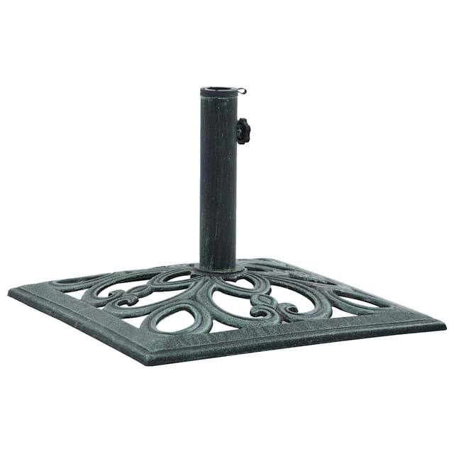 vidaXL Sonnenschirmständer Grün 12 kg 49 cm Gusseisen 47866