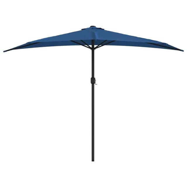 vidaXL Balkon-Sonnenschirm Alu-Mast Blau 300x155x223cm Halbrund 312505