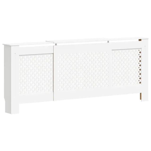 vidaXL MDF Heizkörperverkleidung Weiß 205 cm 325555