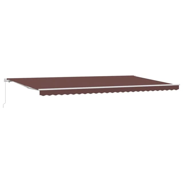 vidaXL Markise Manuell Braun 500x300 cm 3215628