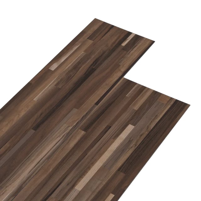 vidaXL Bodenplatten 36 Stk Gestreift Braun 5,02 m² PVC 42046313