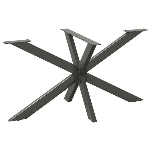 vidaXL Esstischbein in Spinnenform Anthrazit 150x78x72-73 cm Stahl 4013118