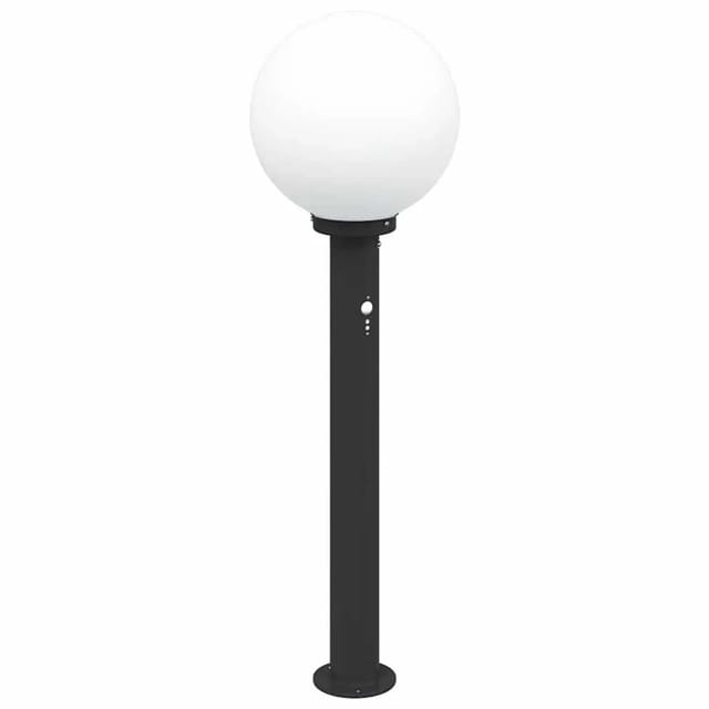 vidaXL Pollerleuchte mit Sensor 80 cm Schwarz IP44 4006115