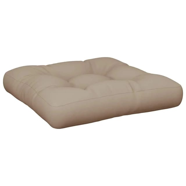 vidaXL Palettenkissen Taupe 60x61,5x10 cm Stoff 360886