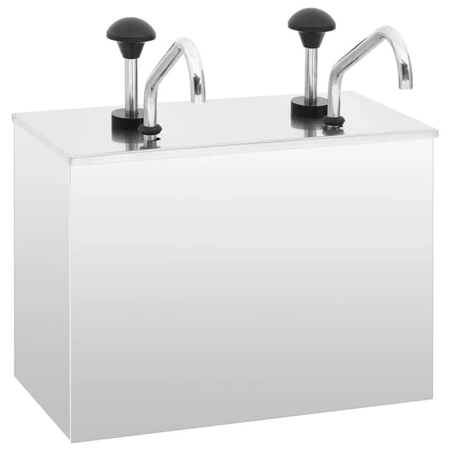 vidaXL Saucen-Spender Edelstahl 2 x 3,5 L 51233