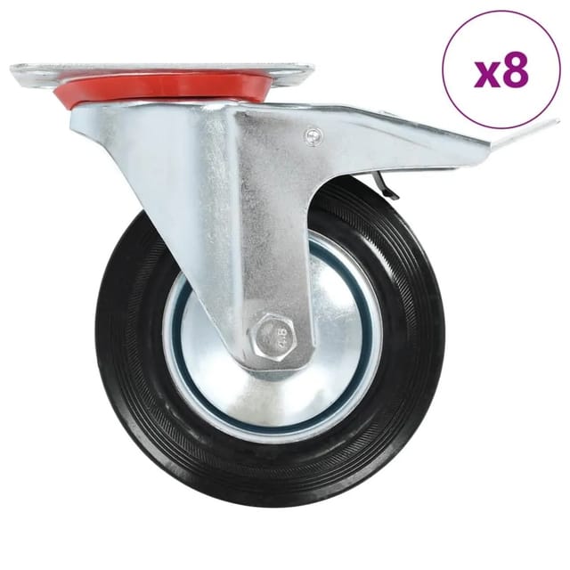 vidaXL 8 Stk Lenkrollen 160 mm 277991
