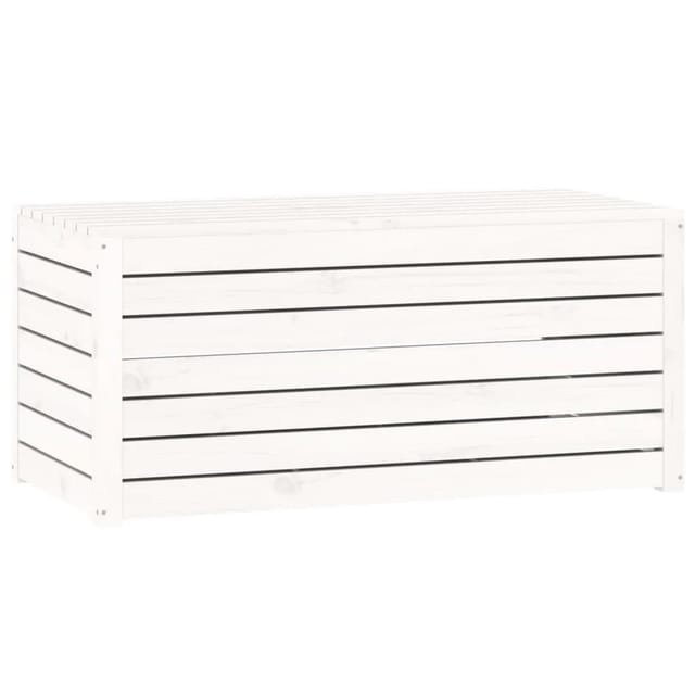 vidaXL Gartenbox Weiß 101x50,5x46,5 cm Massivholz Kiefer 823949