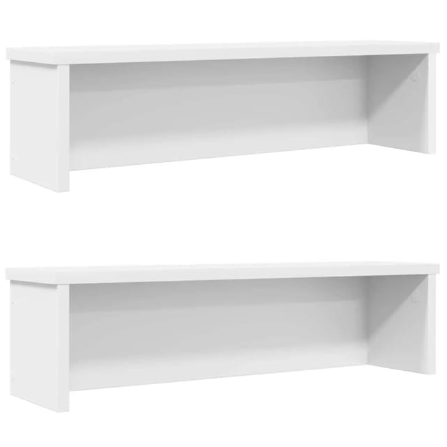 vidaXL Küchenregale Stapelbar 2 Stk Weiß 50x15x16 cm 860482