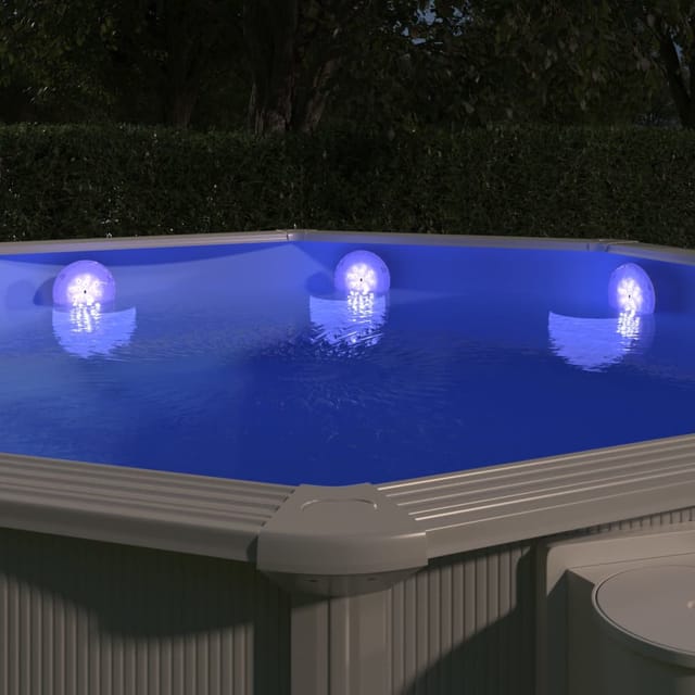 vidaXL Unterwasser-LED-Poollampe mit Fernbedienung Mehrfarbig 92297