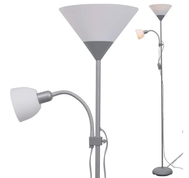 vidaXL Stehlampe Grau 242732
