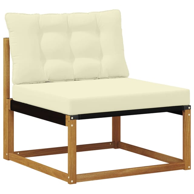 vidaXL Outdoor Mittelsofa Massivholz Akazie Natur 900633