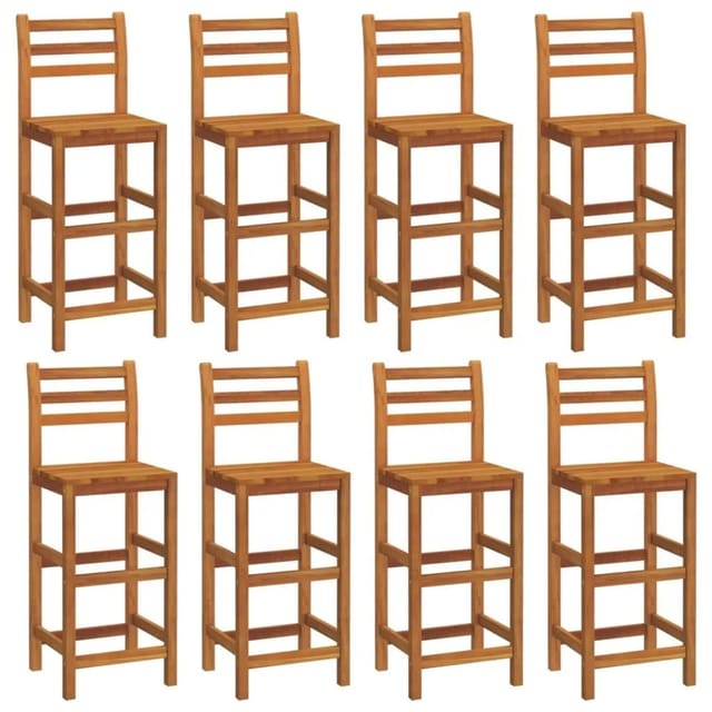 vidaXL Barhocker 8 Stk Massivholz Akazie 3115988