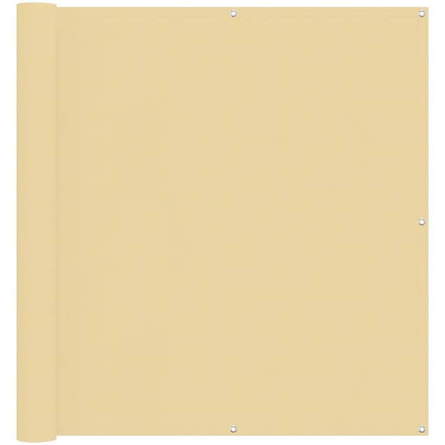 vidaXL Balkonsichtschutz Sand 110 x 500 cm Oxford-Stoff 42030574
