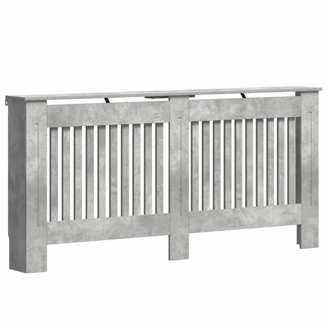 vidaXL Heizkörperabdeckung Beton Grau 172 x 19 x 81,5 cm Holzwerkstoff 884072