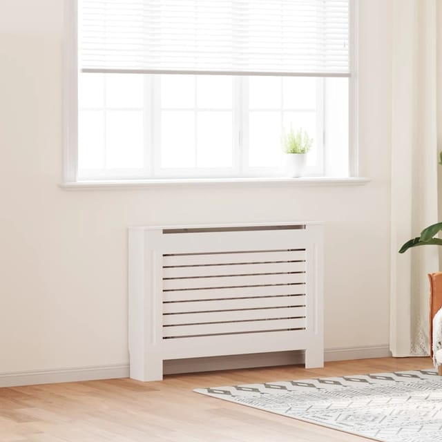 vidaXL Heizkörperabdeckung Weiß 112x19x81,5 cm MDF 284320