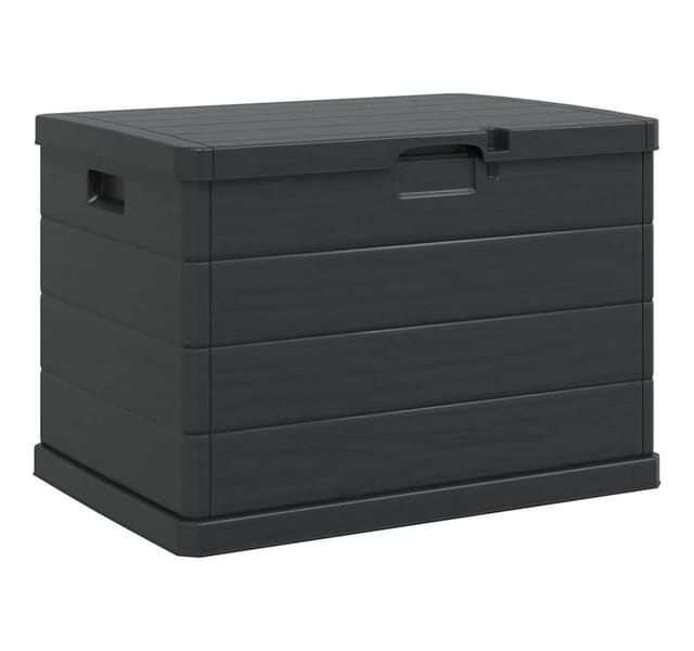vidaXL Gartenlagerbox Anthrazit 77,5 x 54,5 x 53 cm Kunststoff 42006489