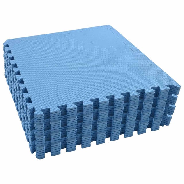 vidaXL Puzzle-Übungsmatten 24 Stk Blau 8,64 ㎡ EVA-Schaum 3433278