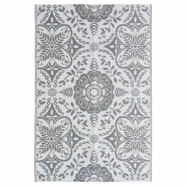 vidaXL Outdoor-Teppich ARAKIL Hellgrau 190x290 cm PP 310451