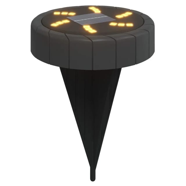vidaXL Solar-Bodenleuchten mit Erdspieß 12 Stk Warmweiß 4008195