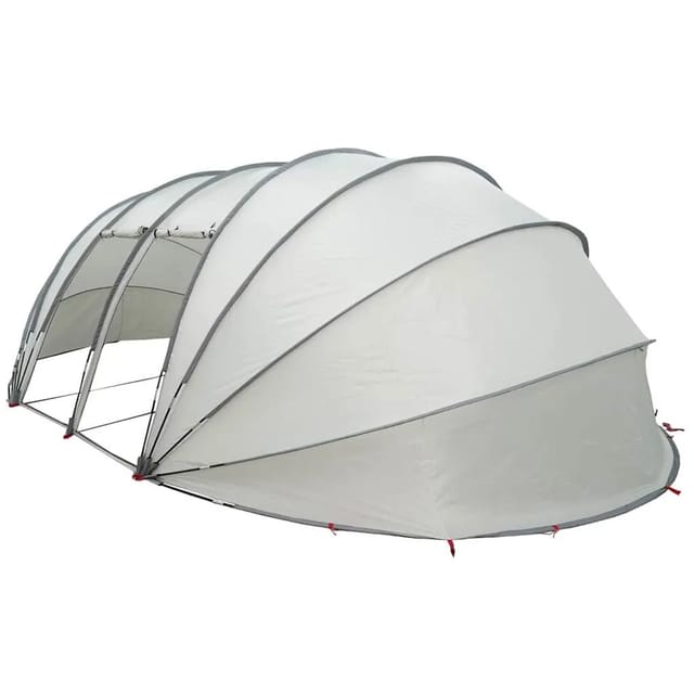 vidaXL Poolzelt Kuppel Grau 538 x 440 x 204 cm 42001138