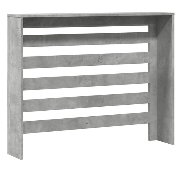 vidaXL Heizkörperverkleidung Betongrau 104x20x82 cm Holzwerkstoff 852693