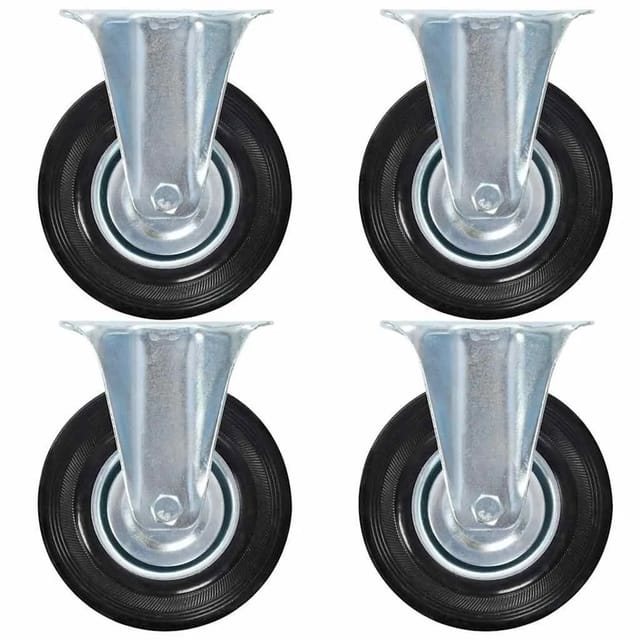 vidaXL Bockrollen 4 Stk 125 mm 143447