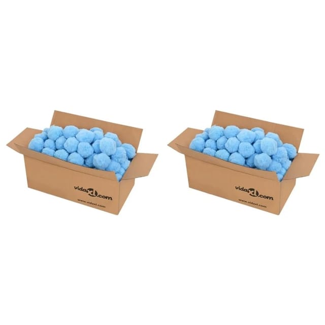 vidaXL Pool-Filterbälle Antibakteriell Blau 1400 g Polyethylen 3155075
