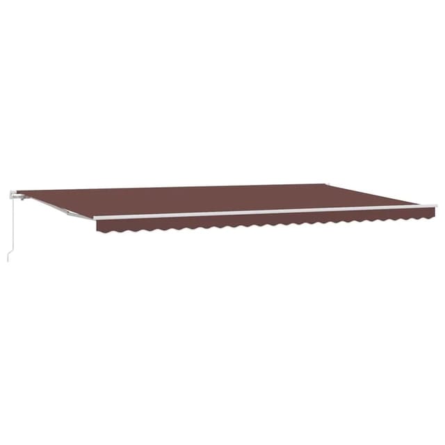 vidaXL Markise Manuell Braun 600x300 cm 3215627