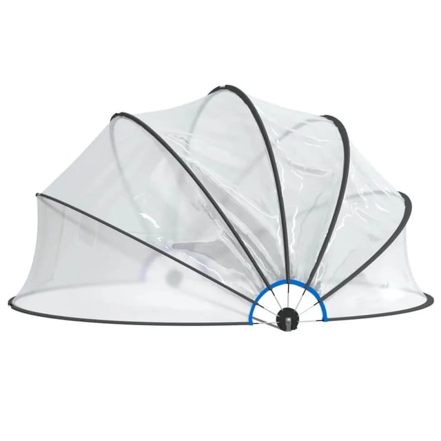 vidaXL Pool-Kuppel Rund 376x188 cm PVC 93813