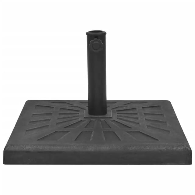 vidaXL Sonnenschirmständer Harz Quadratisch Schwarz 19 kg 43659