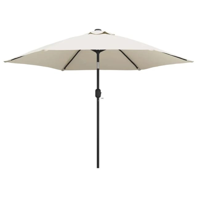 vidaXL Sonnenschirm Sandweiß 3 m Stahlmast 40770
