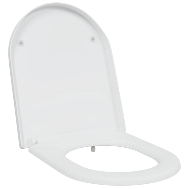 vidaXL Toilettensitz Weiß 49 x 36 x 4 cm Duroplast 42002357