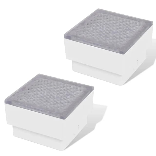 vidaXL 2 x LED Boden-Einbauleuchte 100 x 100 x 68 mm 41715
