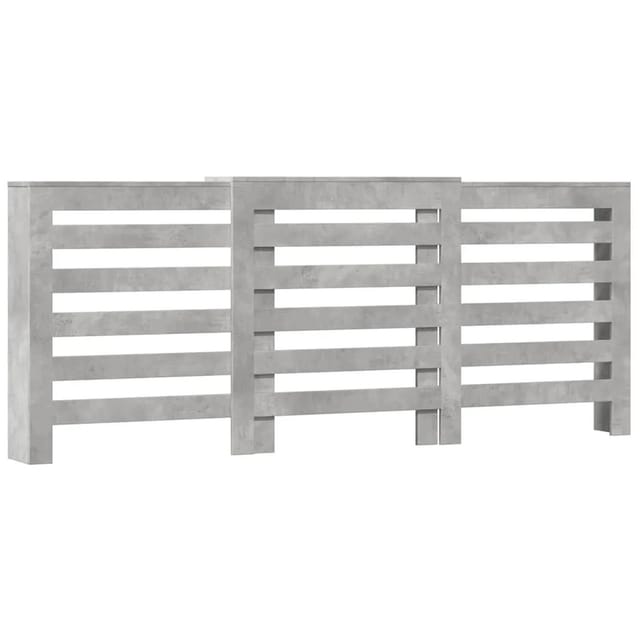 vidaXL Heizkörperverkleidung Betongrau 205x21,5x83,5 cm Holzwerkstoff 852720