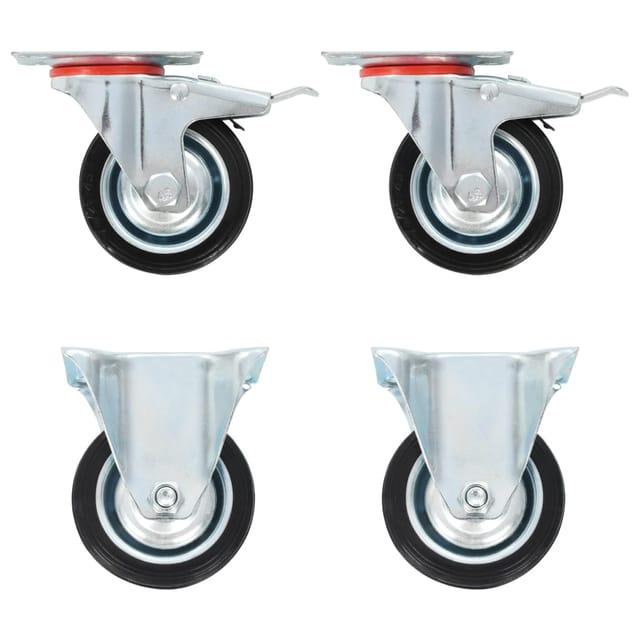 vidaXL Rollen 4 Stk 75 mm 143461