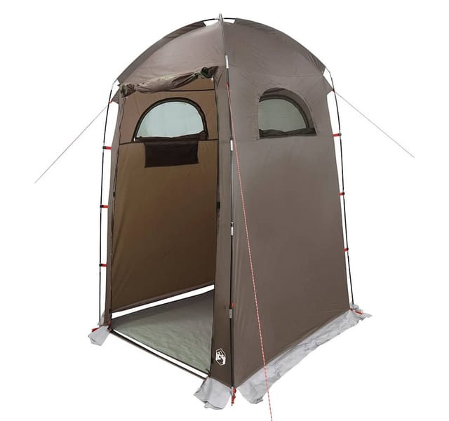 vidaXL Duschzelt Braun Wasserfest 4009477