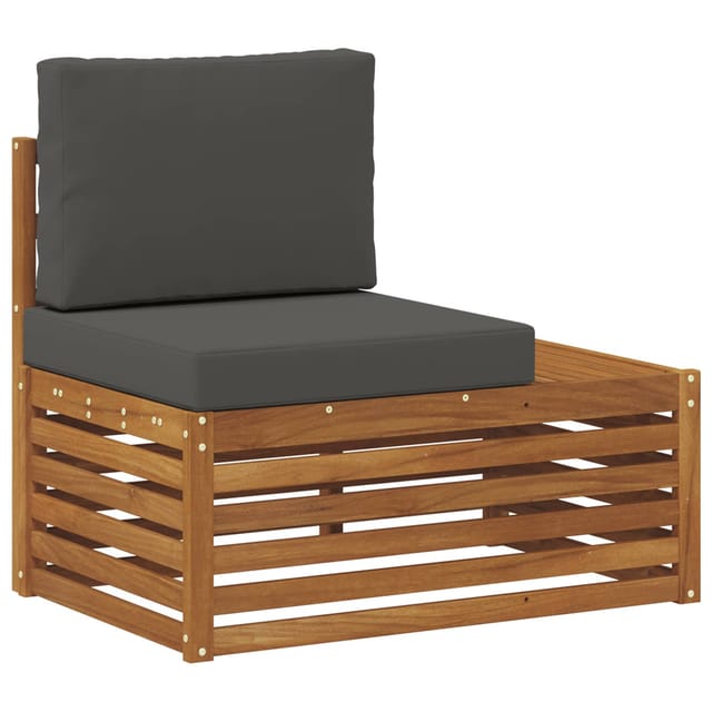 vidaXL Outdoor Endsofa Natur 91 x 63 x 73 cm Massivholz Akazie 900507