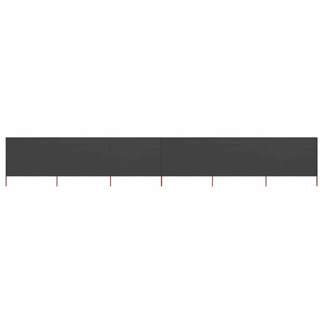 vidaXL 6 Teiliges Windschutzgewebe 800 x 160 cm Anthrazit 47182