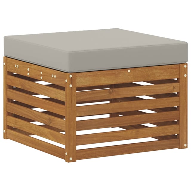 vidaXL Outdoor-Fußhocker Massivholz Akazie Natur 900486